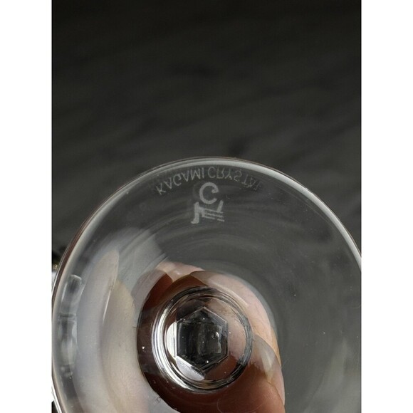 Set Of 8 Kagami Crystal Porto Wine Glass Made in Japan Royal Line Clear 5-6" - Picture 7 of 9